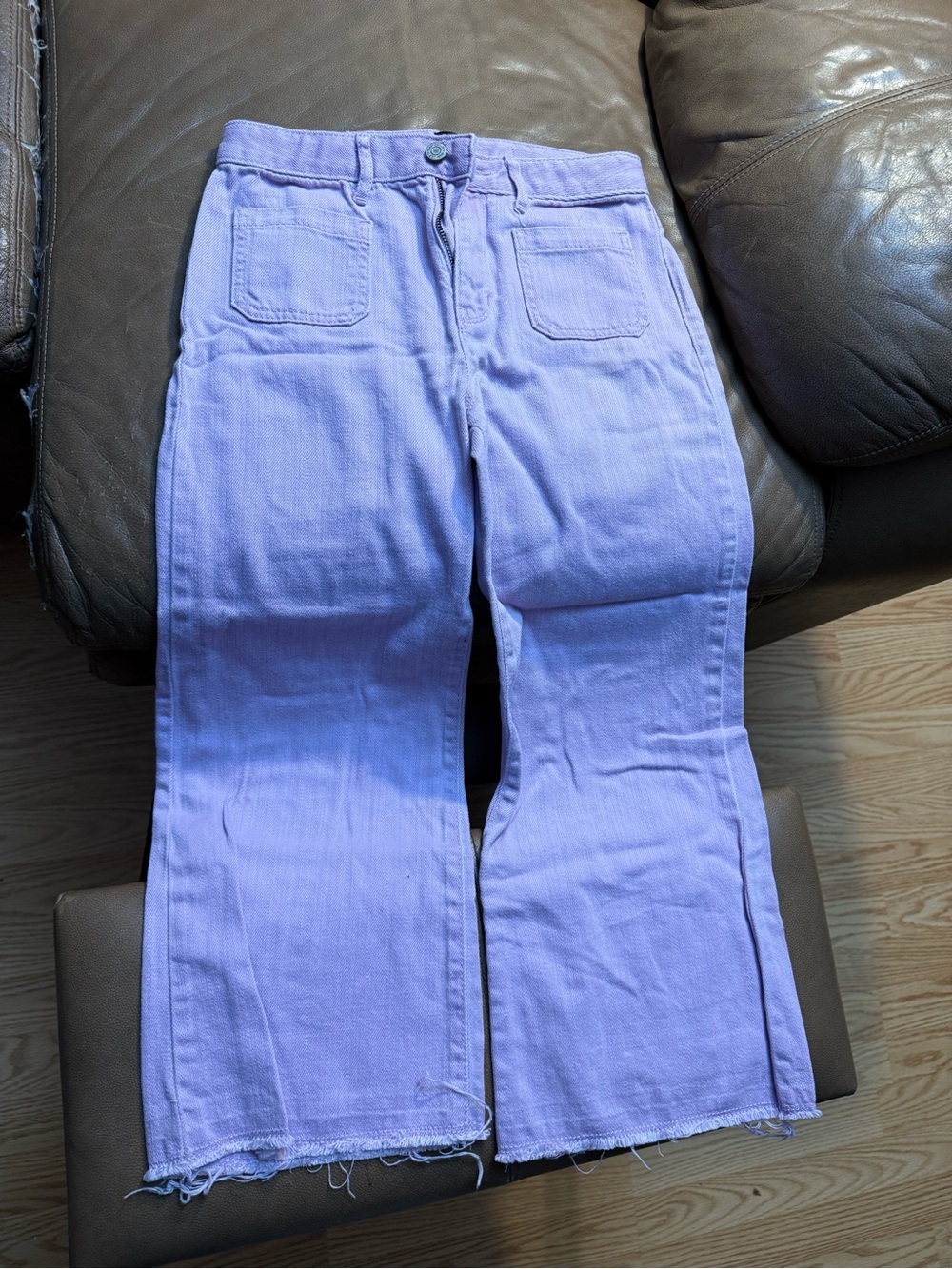 GAP Lavender Wide-Leg High-Rise Jeans
